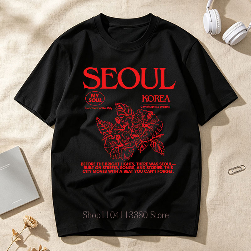 Camisetas Femininas Estilo Cor - Street Fashion Seoul avaliação e preço