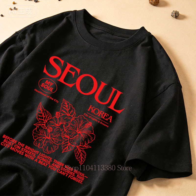 Camisetas Femininas Estilo Cor - Street Fashion Seoul avaliação e preço