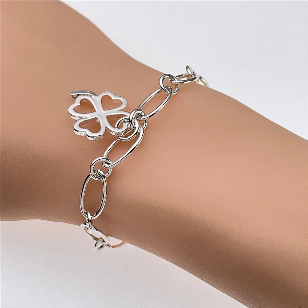 Pulseiras de trevo de quatro f - Street Fashion Kpop avaliação e preço
