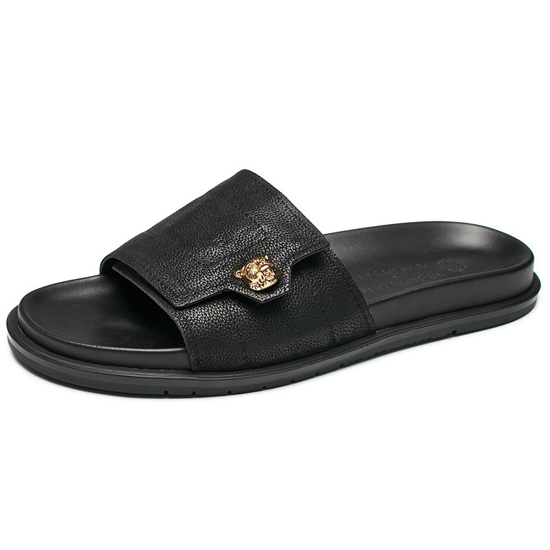2025 novos chinelos de couro g - Street Fashion Style Male avaliação e preço