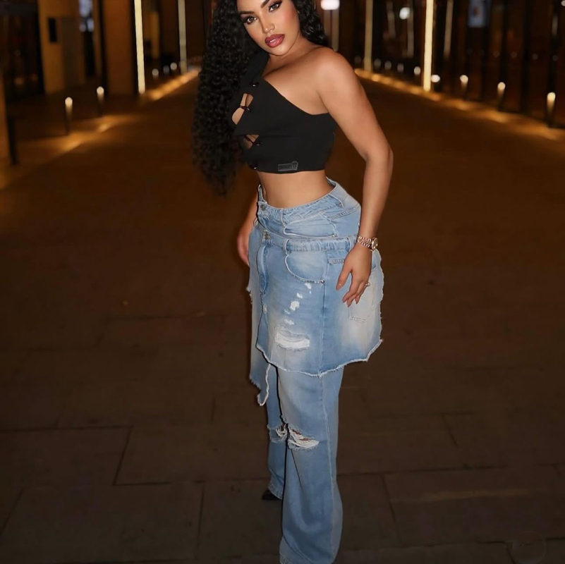 Moda denim calças femininas st - Street Fashion Fall 2025 avaliação e preço
