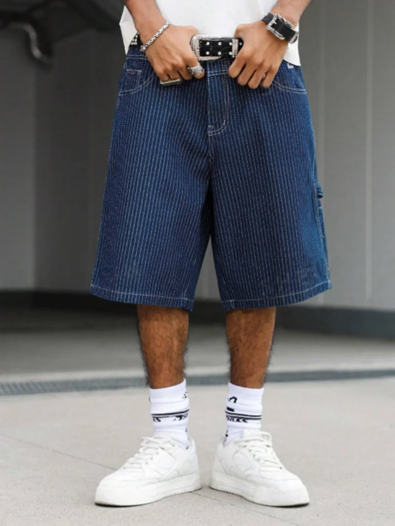 Shorts Jeans Baggy Vintage com - Street Fashion Art avaliação e preço