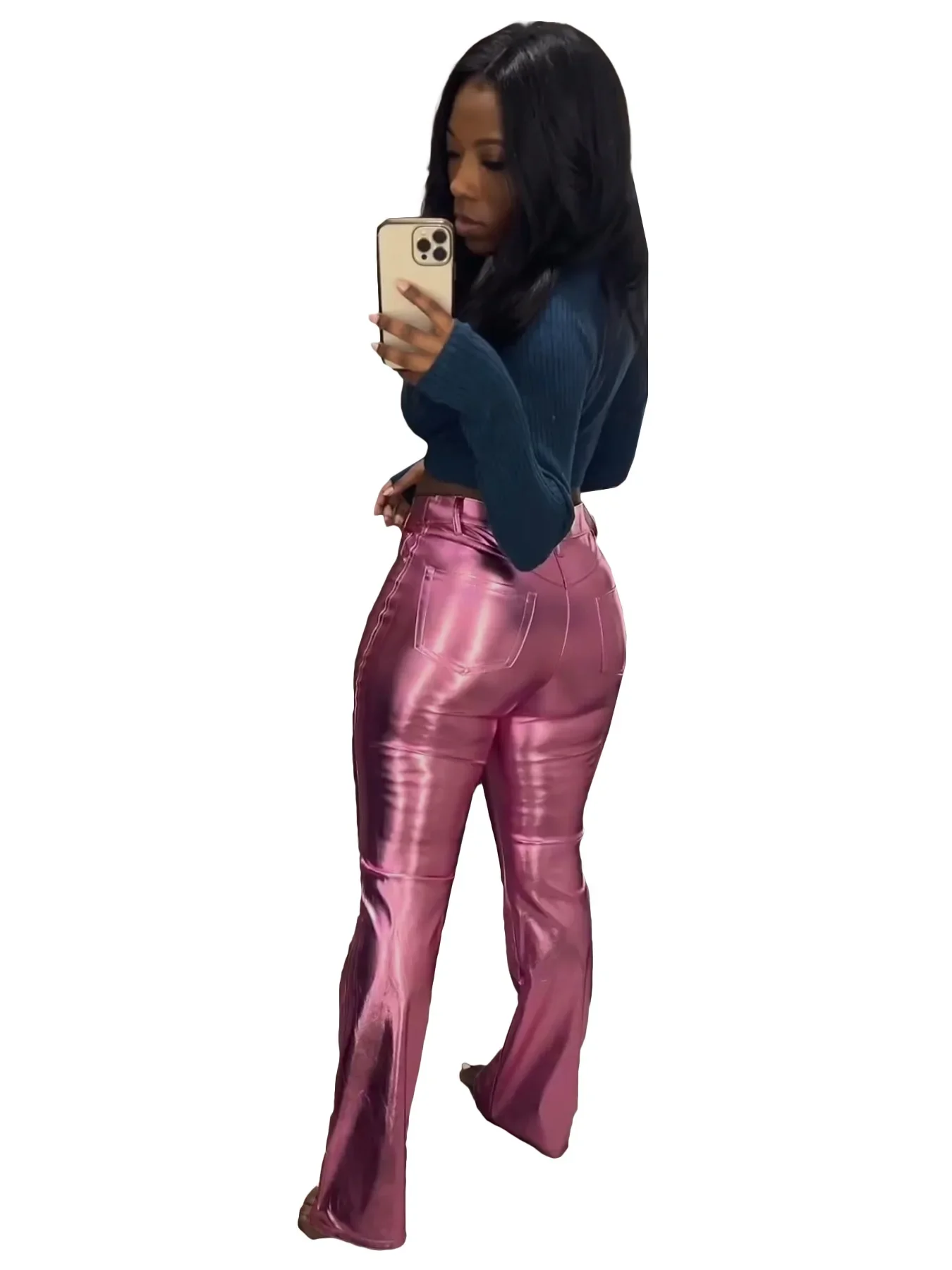 Mulheres streetwear brilhante  - Street Fashion Fall 2025 avaliação e preço