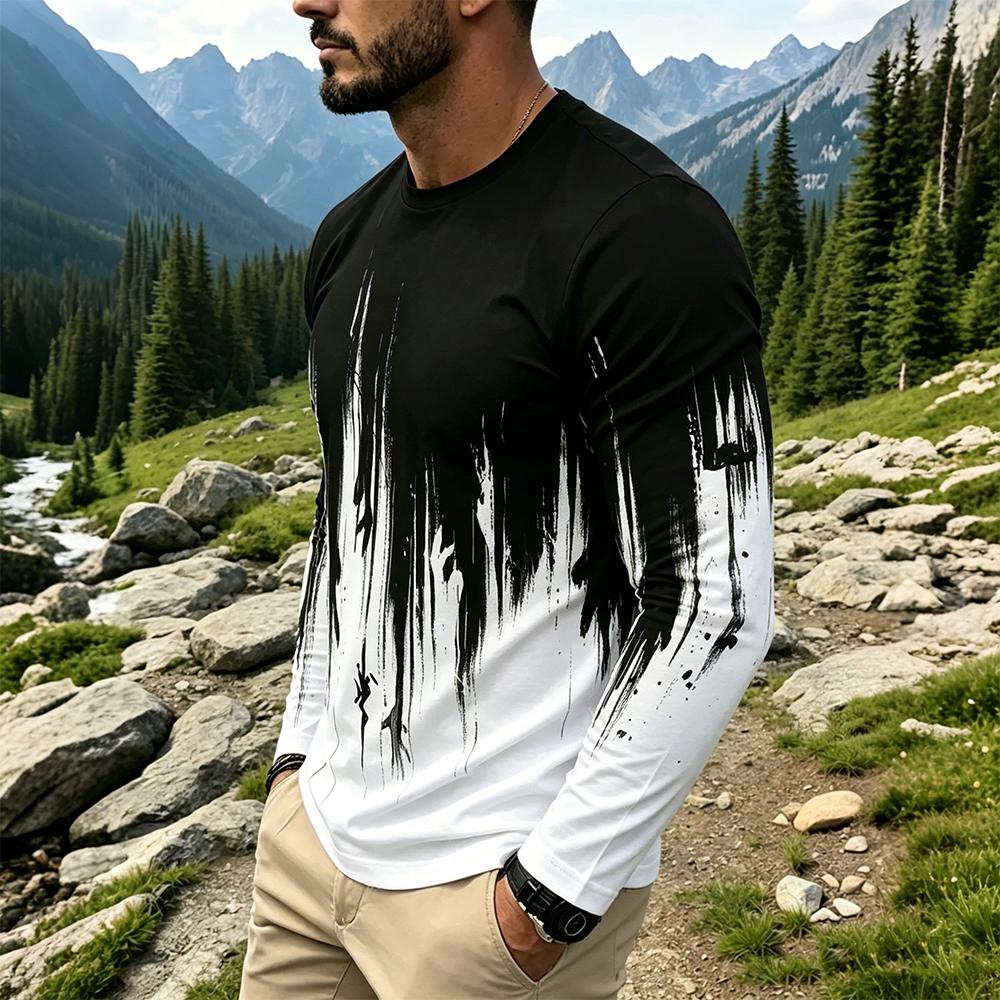 Camiseta Masculina de Manga Lo - Fashion Streetwear avaliação e preço